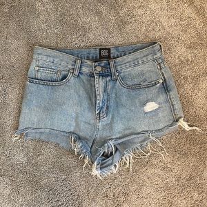 Girlfriend High-rise Jean Shorts